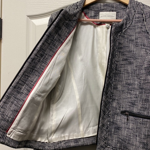 Amazing Banana Republic tweed jacket New with out tags Unworn ~ - Picture 12 of 16